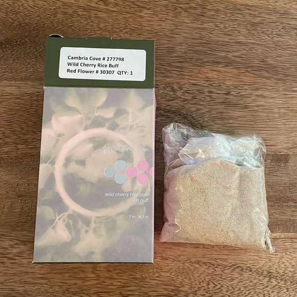 Red Flower - Wild Cherry Blossom Rice Buff - NIB - Picture 4 of 4